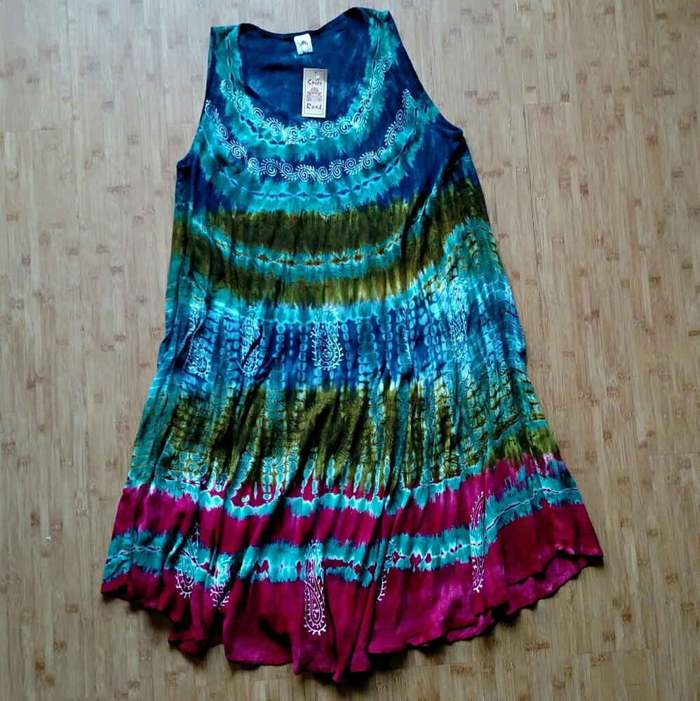 Spice Road Tie Dye Dress